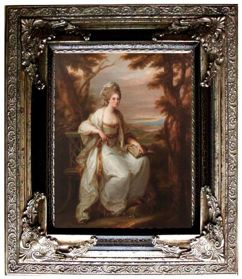 framed  Angelika Kauffmann Bildnis Anne Loudoun,Lady Henderson of Fordell, Ta053
